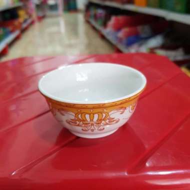 Mangkok cuka keramik Mangkok motif mahkota instan