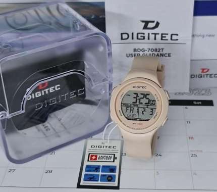 Jam Tangan Wanita Digitec 7082 Digital Original-Hitam Krem