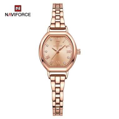 Jam Tangan Wanita Naviforce 5035 Analog Original Rosegold