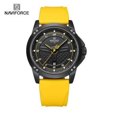 Naviforce 8031 Jam Tangan Pria Original Kuning