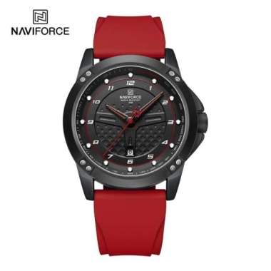 Naviforce 8031 Jam Tangan Pria Original Merah