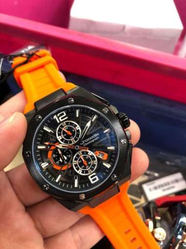 Jam Tangan pria Crocodile CM-004 Original Orange