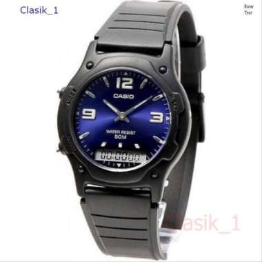 Original 100%!! CASIO AW-49HE-2AVDF - Jam Tangan Unisex AW49HE garansi
