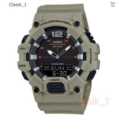 Original 100%!! CASIO HDC-700-3A3VDF - Jam Tangan Pria - Beige