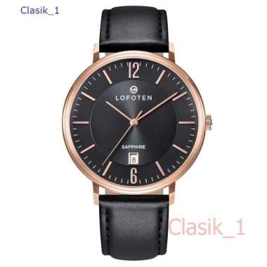 Original 100%!! Lofoten 8103 F-8103M Sapphire Jam Tangan Pria Black Rose