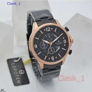 Original 100&!! Jam Tangan Pria LOFOTEN 6507 F-6507 Sapphire Hitam Rosegold
