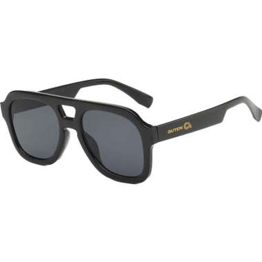 Guten Inc - Kacamata Hitam Sunglasses Frame Tebal Vintage Mode 3573 BLACK