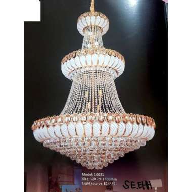 LAMPU GANTUNG KRISTAL 10021 / LAMPU HIAS / LAMPU VOID TANGGA