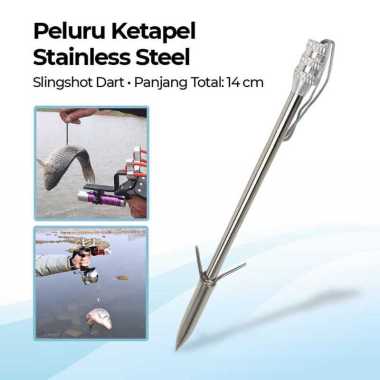 KONBMAN Peluru Ketapel Ikan Stainless Steel Slingshot Dart 1 PCS