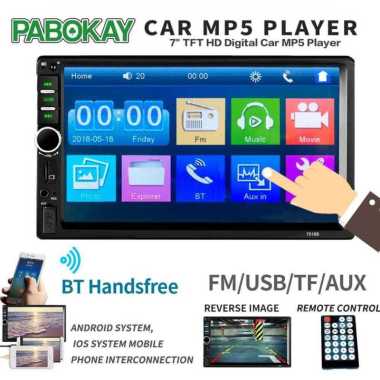 Pabokay Head Unit 2 DIN Car MP5 Player 7 Inch Kamera Belakang