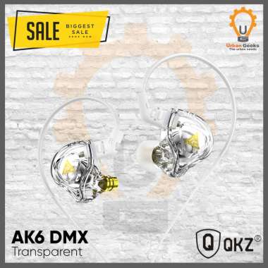 QKZ AK6 DMX BassHead Earphone with mic alt AK6 Pro Max Transparent