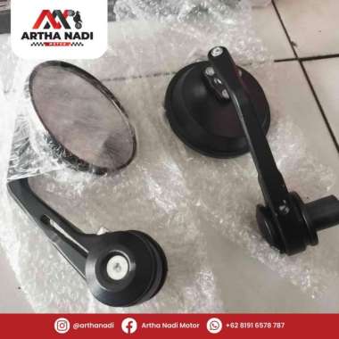 Spion Jalu Bulat Oval Klasik MHR Rizoma Universal Segala Motor Bulat Besar Uni