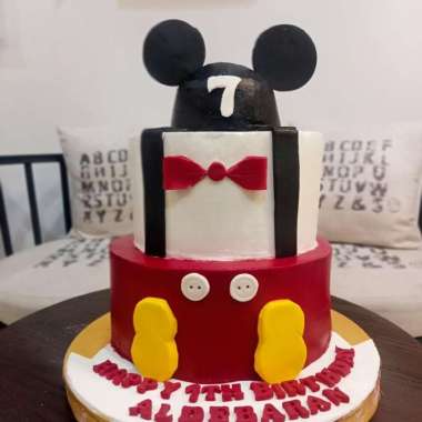 cake ulangtahun mick Micky mouse cake minimouse cake 1 tingkat