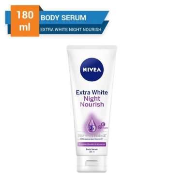 Promo Harga Nivea Body Serum Extra White Night Nourish 180 ml - Blibli
