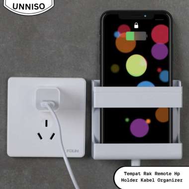 UNNISO - Tempat Rak Remote Hp Holder Kabel Organizer