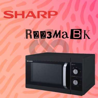 Sharp R223MABK Microwave Solo 23 Liter 450 Watt Hitam R 223MA