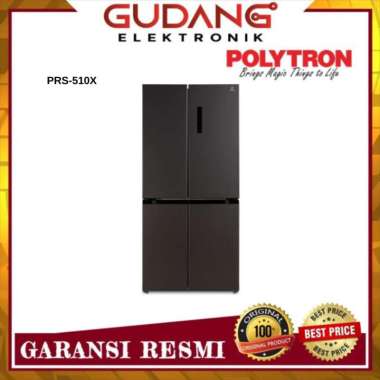 KULKAS POLYTRON PRS-510X LEMARI ES SIDE BY SIDE POLYTRON PRS510X -