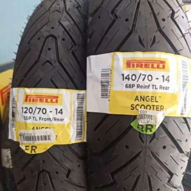 Ban pirelli angel scooter aerox depan 120/70-14 belakang 140/70-14 set