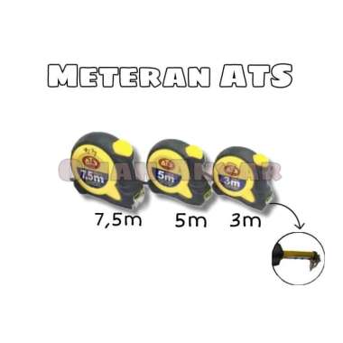 Meteran Rol Autostop ABS MDN 5 Meter mteran ATS 7,5m