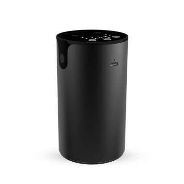 Waterless Rechargeable Double Nozzle Essential Oil Diffuser Nebulizer 10ML black