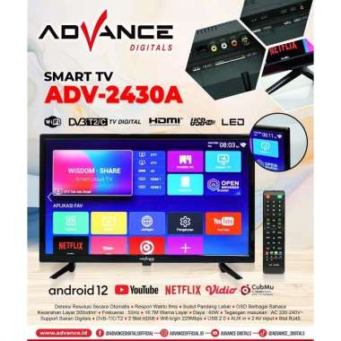 ADVANCE LED TV ANDROID 24 INCH 2430A / ANDROID TV LED 24"