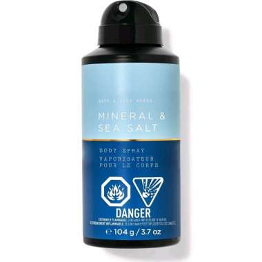 BBW MINERAL & SEA SALT DEODORIZING BODY SPRAY 104 G