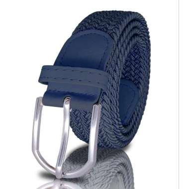 Ikat Pinggang Pria Wanita Model Anyam / Ikat Pinggang karet Navy