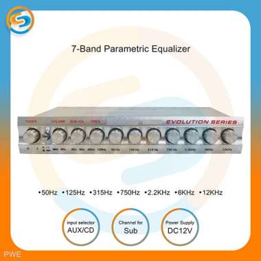 Parametrik Pre Amp - Parametric Equalizer Preamp 7 Band Pwe Terlaris