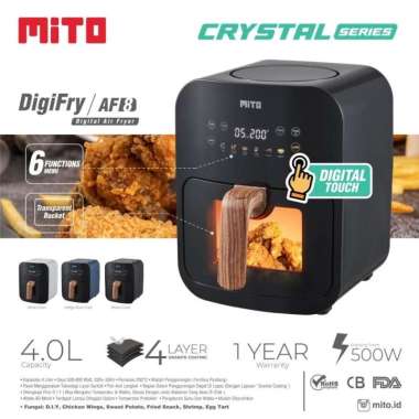 MITO Air Fryer Digital AF 8 Crystal - Mito AF 8 Crystal - Mito AF8 BLACK