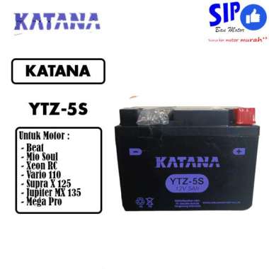 Aki Katana YTZ5S 12V 5 Ah aki beat mio scoopy vario genio