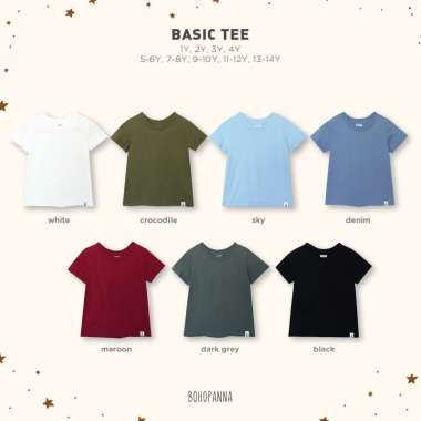 BOHOPANNA - BASIC TEE - NEW - Atasan Anak Laki-Laki 13-14Y SKY
