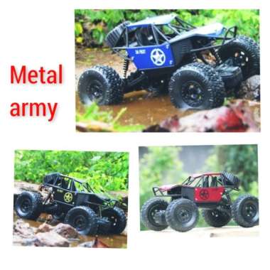 MAINAN MOBIL REMOTE KONTROL DRIFT OFFROAD MOBIL RC DRIFT OFFROAD METAL army