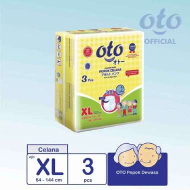 Promo Harga OTO Adult Diapers Pants XL3 3 pcs - Blibli