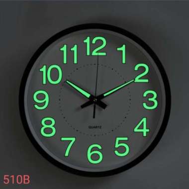 Jam Dinding Glow In The Dark Minimalis Modern dan Mewah Diameter 30CM CL8012 Multicolor
