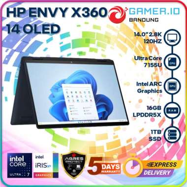 HP Envy X360 14 FC0888TU Core Ultra 7 155U 16GB 1TB 14"2.8K OLED 120Hz