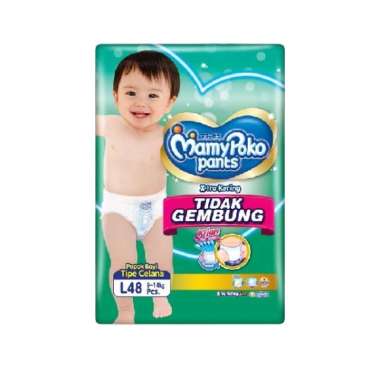 Promo Harga Mamy Poko Pants Xtra Kering Slim Tidak Gembung L48 48 pcs - Blibli