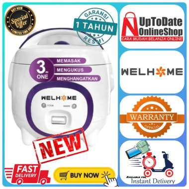 RICE COOKER WELHOME WRC-1211 WRC1211 WRC 1211 3in1 MULTI FUNGSI 1.2L MINI MAGIC COM MINI WELHOME