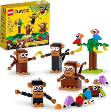 LEGO Classic 11031 - Creative Monkey Fun Set Building Kid Toy Model Bird Jungle Animal Zoo Basic Bri