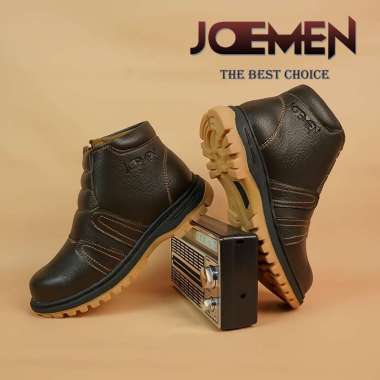 Sepatu Safety J 94 Proyek Ujung Besi Asli 100% Brand Lokal - Septy Shoes Boot - Septi Kerja Lapangan