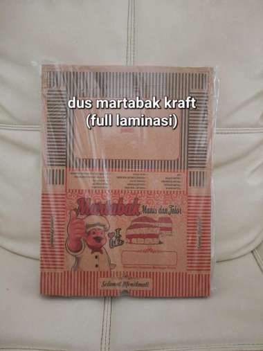 DUS KOTAK MARTABAK KRAFT FULL LAMINASI 21X13.5CM 100PCS/PAK