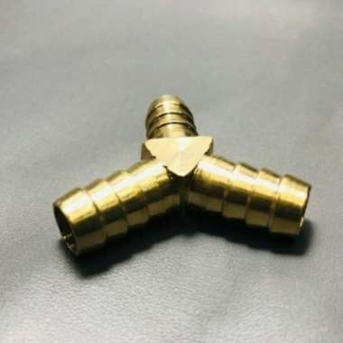 Nepel cabang 3-Y KUNINGAN sambungan selang gas,Air kompresor 11mm(3/8) Multivariasi Multicolor