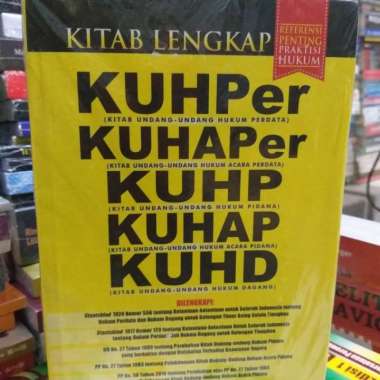 BUKU KITAB LENGKAP KUHPer, KUHAPer, KUHP, KUHAP, KUHD Multivariasi Multicolor
