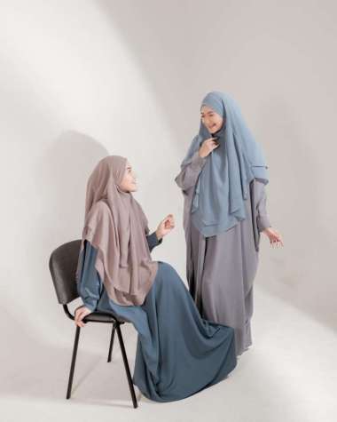 Baju Gamis Jumbo Abaya Turkey Turki Huriah Syari Dress Remaja DENIM