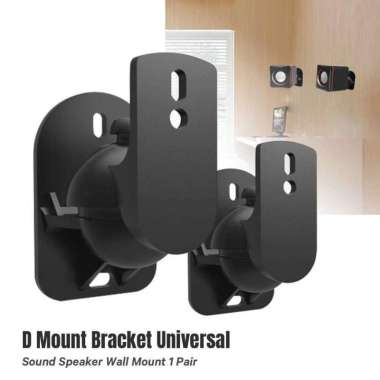 WELSBERG Bracket Universal Sound Speaker Wall Mount 1 Pair SW-03B Speaker Besi Rak Dinding Meja Brek