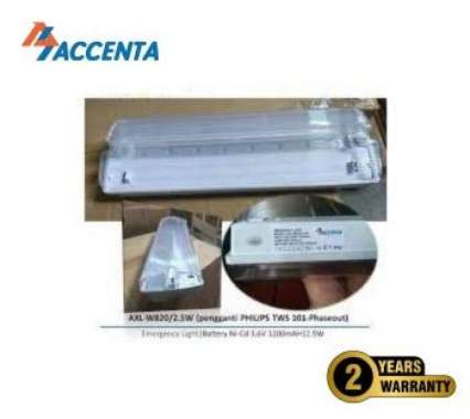Lampu Emergency Led ACCENTA AXL-W820/2.5W (Pengganti TWS 101 Philips)