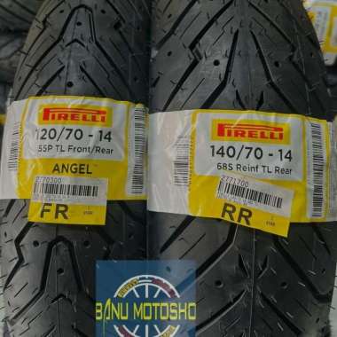 Paket Ban Pirelli Angel Scooter For Aerox/PCX 120/70 & 140/70 ring 14