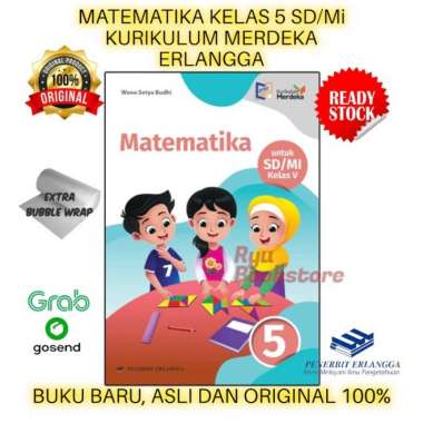 Matematika Kelas 5 SD/Mi Kurikulum Merdeka - Erlangga Multivariasi Multicolor