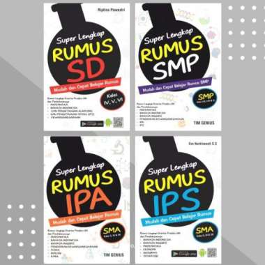 BUKU RUMUS LENGKAP !! BUKU RUMUS SD, SMP dan SMA Multivariasi Multicolor