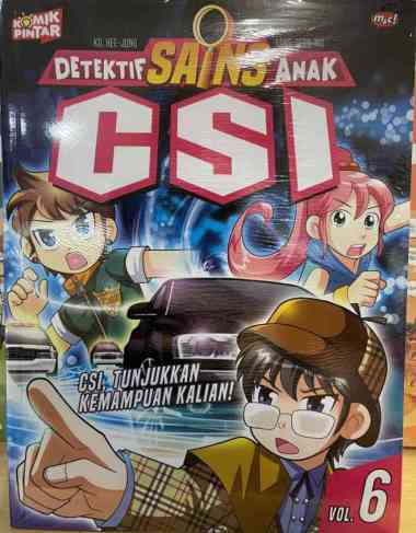 buku komik detektif sains anak csi vol 6 Multivariasi Multicolor