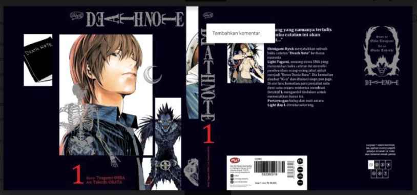 KOMIK DEATH NOTE NEW EDITION Vol. 1 Multivariasi Multicolor